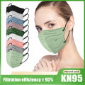 New Morandi color KN95 Face aldult 5D Breathable 5Ply Disposable n95 Protection Mask Filtration rate 95%. 