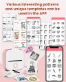 Phomemo T02 Portable Thermal Label Printer,Mini Wireless Bluetooth Pocket Photo Printer,Great For Picture,Study Notes,Barcode,Logo,To-do List,DIY Sticker. 