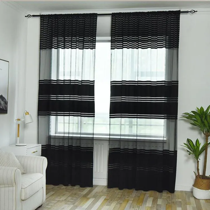 270x100cm%20Luxurious%20New%20Tulle%20Curtains%20Floral%20Living%20Room%20Bedroom%20Cloth%20Home%20Decor%20-%20Black%20wide%20warp%20-%20Image%203