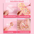 YR 1008PCS Full CUCKOO Material Package Kids Keychain DIY Hand Tools Goo Card Gift Hadiah Tahun Baru Gupan Sticker Guka Set. 