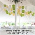 3pcs 16'' HOT SELL White Round Paper Lantern lanterns Party Wedding Banquet Event Decora - White. 