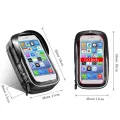 ROCKBROS Bike Bicycle Phone Bag 6 Inch Rainproof TPU Touch Screen Cell Phone Holder Bicycle Handlebar Bags MTB Frame Pouch Case. 