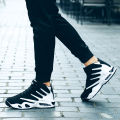 Substar new outdoor high top basketball air cushion non slip sports men's shoes Size 36 44. 