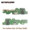 For Infinix Hot 10 Play X688 X682 SMART 4 X653 Note 8 Lite X656 5 2020 X657 USB Dock Charger Port Charging Plug Flex Cable Board. 