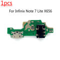For Infinix Note 7 Lite X656 USB Charging Board Dock Charger Port Headphone Audio Jack Microphone MIC Flex Cable. 