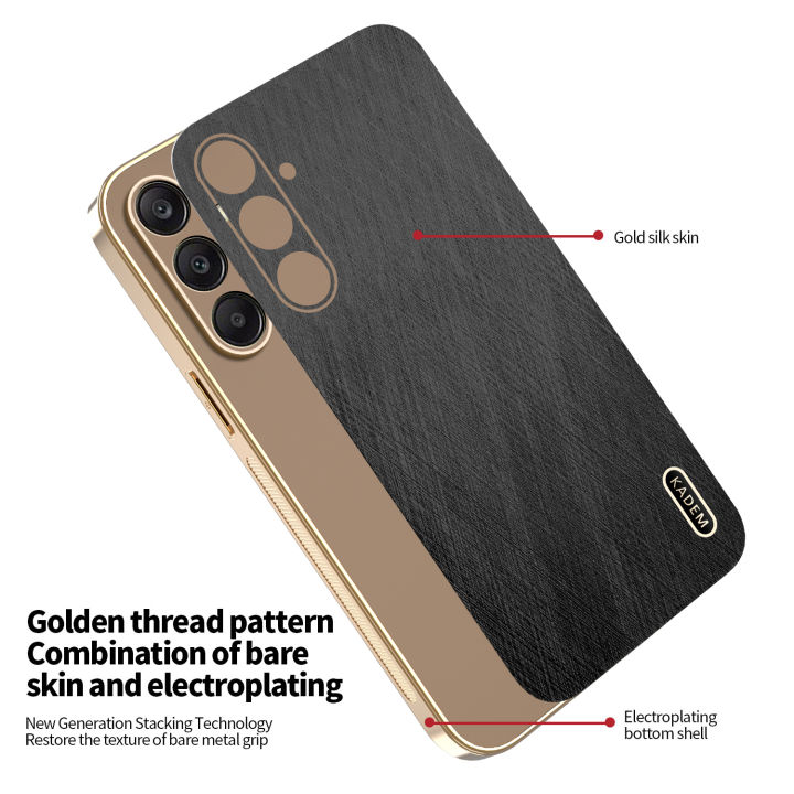 tzmar%20for%20Samsung%20Galaxy%20A56%205G%20Silk%20Pattern%20Luxury%20Electroplated%20Gold%20Phone%20Case%20Shockproof%20Protection%20Back%20Hard%20Cover%20-%20Image%205