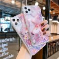 Y20 Y20S Y20i VIVO Y12S Y11S V2026 Y12A V2027 V2029 V2032 Y21 Y21S Y33S Y33t Y15S Y15A Cute Unicorn Pattern Liquid Dynamic Quicand Soft Rubber Phone Case For Girls. 