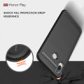 LAN Phone Case Ultimate Protection Resilient Shock Absorption and Carbon Fiber Design Cover For Huawei Honor Play Case. 