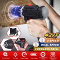 42V Cordless New Rechargeable Impact Driver Drill Screwdriver Torque Kit -. 