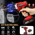 42V Electric HOT SELL New Cordless Drill Screwdriver 25+1 Torque LED Work Light w/ 2 Battery - Monophonic. 