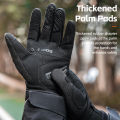 ROCKBROS Motorcycle Gloves Full Finger Anti-slip Touchscreen Thickened Palm Pads Cycling Gloves for Men Women. 