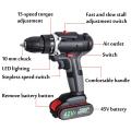 42V Cordless New Rechargeable Impact Driver Drill Screwdriver Torque Kit -. 