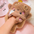 Hot Water With Plush Pocket Cute Cartoon Animals Design Bottle Bag Period Pain Relief. 