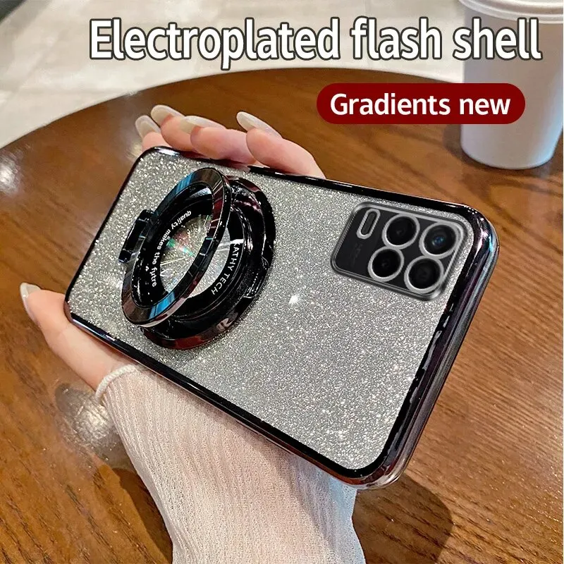 lthmy for Oppo A54 4G CPH2239 casing electroplating soft glitter