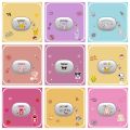 Bowie ANC TWS shell astronaut headphone case cute bear Baseus WM05 transparent TPU stitched protective cover soft hook decoration.