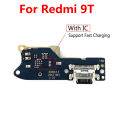 For Xiaomi Redmi 9T USB Charging Port Mic Microphone Dock Connector Board with IC Fast Charging Flex Cable Replacement Parts. 