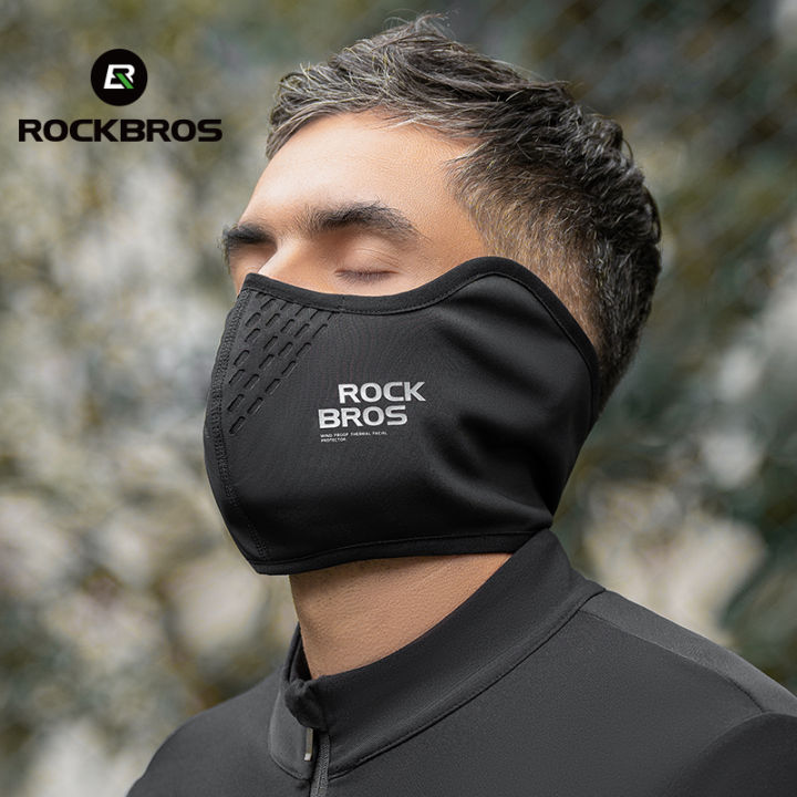 ROCKBROS Motorcyle Mask Fashion Dustproof Riding Breathable Facemask Winter Warm Windproof Men Cycling Face Mask Outdoor with Filter