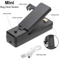 Rechargeable Sealing Machine, Portable Household USB Charging Sealing Clip, Snack Bag Mini Heat Sealing Machine, Plastic Bag Sealer. 
