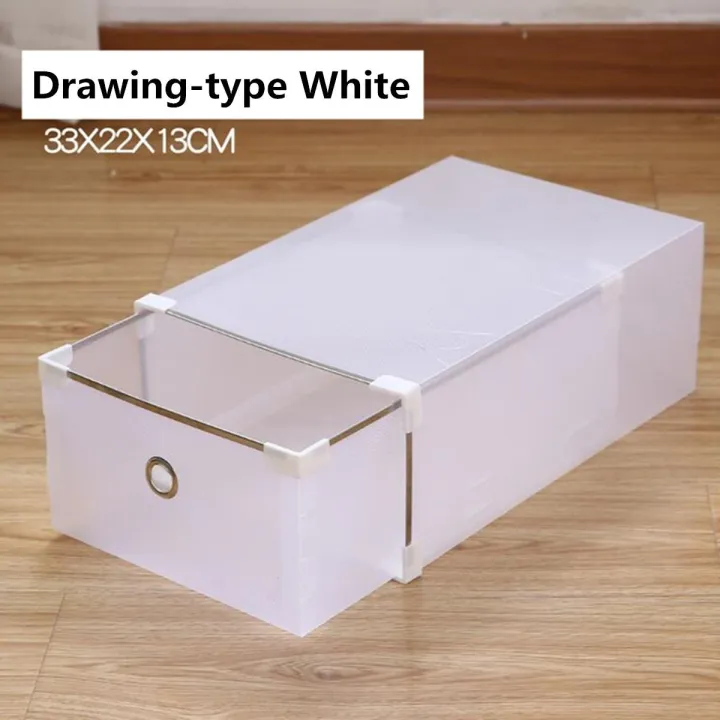 Wholesale Foldable Clear Plastic Shoe Boxes Storage Organizer Stackable ...