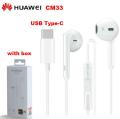 Original Cm Earphone Usb Type c In Ear Mic Headset For Huawei Mate P Pro Xiaomi s x Mi se. 