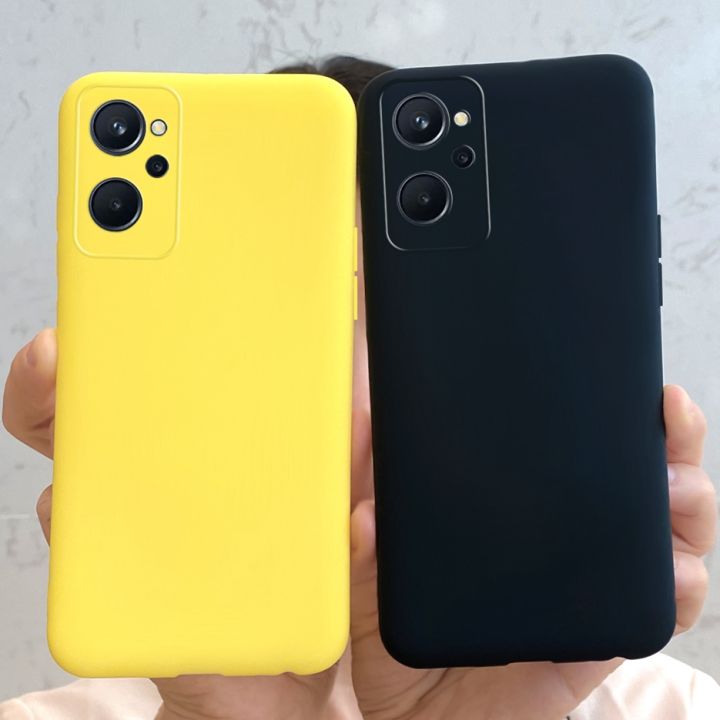 Oppo A96 Case CPH2333 Plain Candy Color Soft Silicone Phone Cover For OppoA96 Casing 6.59''