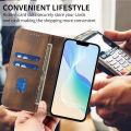 lthmy for Samsung Galaxy S8 Plus Wallet Case Vintage Leather Cover with Card Holder Kickstand Magnetic Closure Flip Case. 