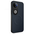 lthmy for Vivo V50 Lite 5G Carbon Fiber Magnetic Leather Pattern Phone Case Casing for Shockproof Back Hard Cover.