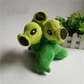 15cm Plants Vs Zombies Figures Doll Three head PeaShooter Plush Peashooter Stuffed Toys. 