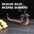 Retro Incense Burners Traditional The Vikings Dragon Boat Incense Stick Holder Burner -. 