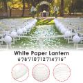3pcs 16'' HOT SELL White Round Paper Lantern lanterns Party Wedding Banquet Event Decora - White. 