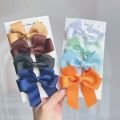 1 Pack ron Color Bow Knot Clips Kids Korean Student Accessories Cute Clip Hair Accessories for Girls. 