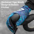 ROCKBROS Cycling Gloves Warm Fleece Long Finger MTB Road Bike Unisex Anti-slip Stretchy Extended Wristband Autumn Winter Bicycle Equipment. 