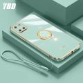 YBD ultra thin silicone phone case suitable for Samsung Galaxy Plus 10 Pro Note 10 Note 20 Ultra Dee gold strap anti fall protection with watch ring and free strap. 