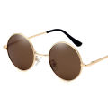 Suptmv Round Metal Frame Sunglasses with UV Protection Vintage Fashion Genuine Shades 2023 New Driving Aesthetic Eye Glasses for Men Style SU35. 