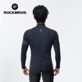 ROCKBROS Cycling Jersey Men's Windproof Warm Long Sleeved Jersey Autumn Winter High Quality Road MTB Cycling Clothing. 