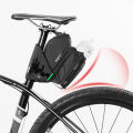 ROCKBROS Bike Saddle Bag With Water Bottle Pocket Waterproof Reflective MTB Bicycle Portable Seatpost Tail Bag. 