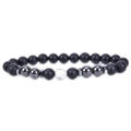 \12304; PrettySet】Anti-Swelling Magnetic Therapy Obsidian Unisex Charm Healthy Weight Loss Anklet Men Women Natural Energy Stone Jewelry. 