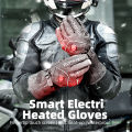 Heated Gloves Winter Thermal Motorcycle Heating Gloves Waterproof Touch Screen Riding Long Finger Gloves. 