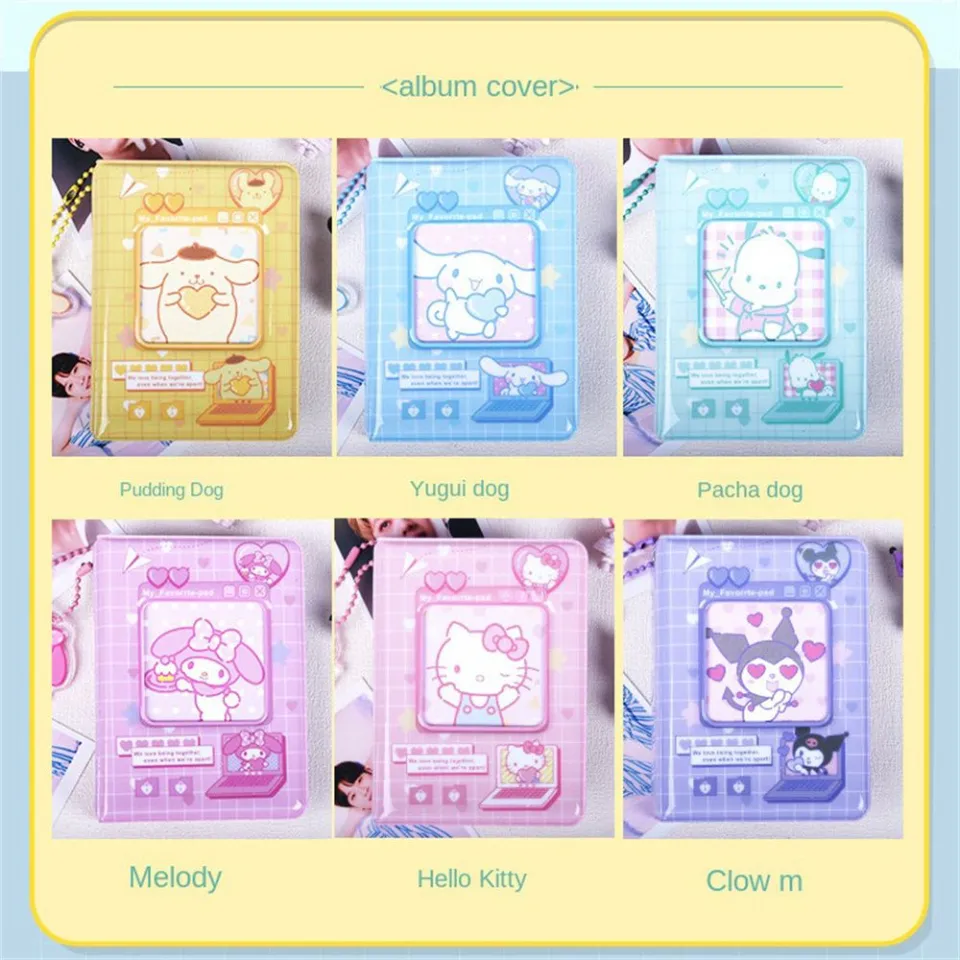 Kawaii Cinnamoroll Storage Card Book Star Chasing My Melody Kuromi Photo  Album Card Binder Album Gift Card Holder | Daraz.com.bd