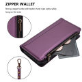 lthmy for Samsung Galaxy A22 5G Case Zipper Wallet Leather Flip Case with Card Holder Stand Phone Case. 