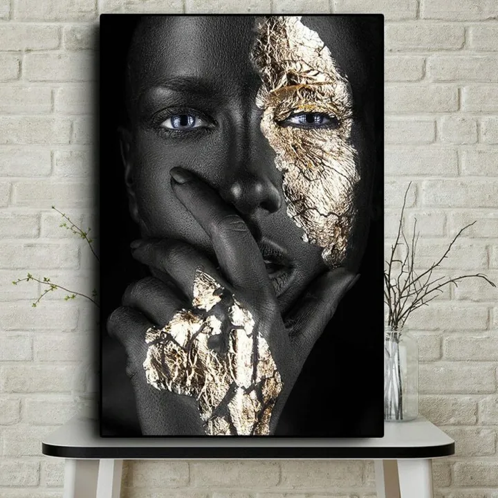 CM-40x60%20Frameless%20Wall%20Decoration%20Black%20Gold%20Woman%20Canvas%20African%20Art%20Best%20Selling%20Oil%20Painting%20Print%20Pictures%20-%20Image%205