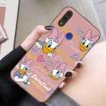 For Redmi Note 7 Back Cover Case Fashion Disney Ducks Square Frame Soft Silicone Shockproof Non-slip Camera Lens Protector Phone Cases. 