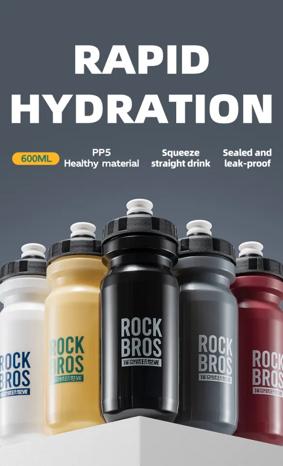 ROCKBROS Bicycle Water Bottle Portable Lightweight Squeezing Large