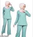 BLOUSE SELUAR SET WARDA FIT CUTTING NURSING FRIENDLY BU SUIT MUSLIMAH. 