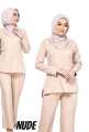 BLOUSE SELUAR SET WARDA FIT CUTTING NURSING FRIENDLY BU SUIT MUSLIMAH. 