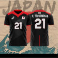 Japan National Volleyball Team Jersey Ran Takahashi Nishida Yuji Ishikawa Yuki Casual Oversized Women Men Tshirt. 