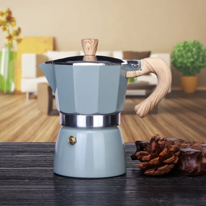 150ml/300ml%20Mocha%20Coffee%20Pot%20Italian%20Espresso%20Aluminum%20Mug%20Octagonal%20Coffee%20Pot%20Coffee%20Maker%20Tool%20-%20Blue%20300ml%20-%20Image%202