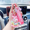 Anime Kawaii Sanrio Hello Kitty Keychain Holder Key Chain Car Keyring Backpack Pendant Ornaments Jewelry Gifts. 