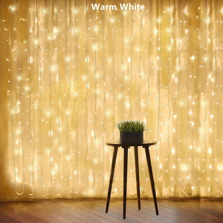 3Mx3M 300Leds Curtain Light AC220V 3X2M 200leds 3x1M 100Leds String Lights Fairy Festoon For Garland Xmas Window Christmas Wedding Ramadan Home Decoration