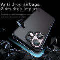 tzmar for Vivo X200 Fe Casing Anti-Scratch Transparent Frosted Phone Case Armor Shockproof Protection Hard Anti Fingerprint Back Cover.